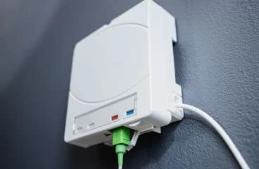 Prise optique PTO reposée et raccordée à son nouvel emplacement